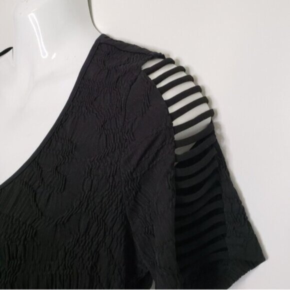 Joseph Ribkoff Black Hi Low Dress - Picture 4 of 14